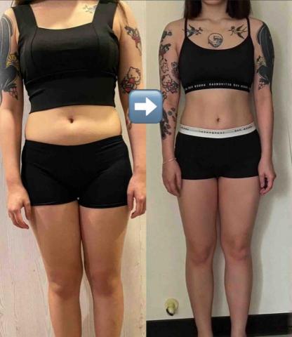 李俊緯 營養師 - 自律成為更好的自己」
從健身小白一路走來，過程不容易，但回頭看看其實妳已經走了一大段了，我都看在眼裡，這個成果是妳應得的。
圖中體重從53kg到52kg 看到僅1kg之差別，原因很簡單改變身體的組成，不需要去糾結現在的體重，但前提是方法要對不然會原地踏步。