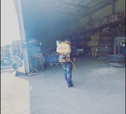 榮輔企業股份有限公司 - 工廠消毒現場實照