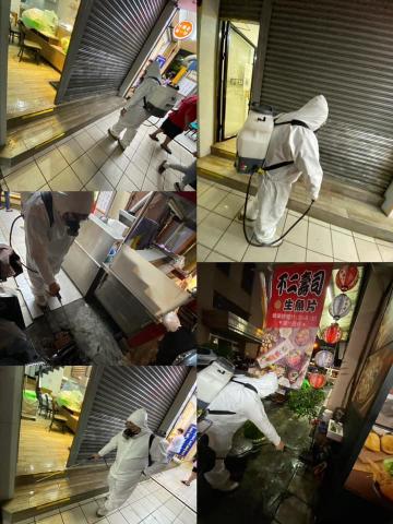 榮輔企業股份有限公司 - 餐廳消毒現場實照