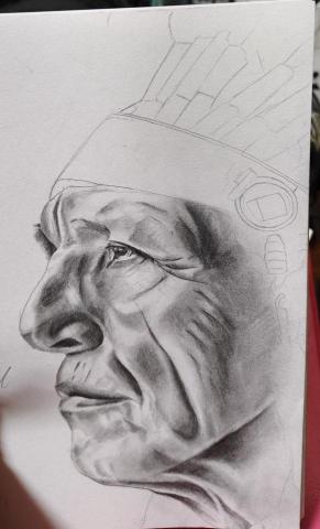 子明藝術教學 - 素描基本構圖及深淺筆觸