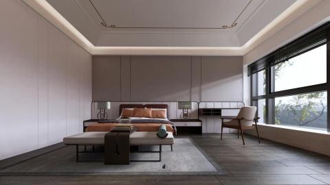 合易居所室內設計 - 新中式設計-主臥