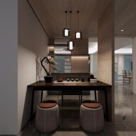 合易居所室內設計 - 新中式設計-茶室