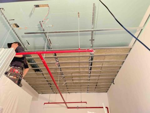 朱志強 - 三層防潮石膏暗架（含隔音100K岩棉）