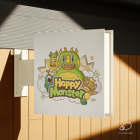O.Craft.Lab 設計工坊 - Happy Monster夾娃娃機品牌標誌