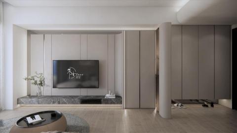 禾十設計 - 沉浸在奶油的溫柔懷抱｜輕奢細緻小宅｜23坪｜新成屋