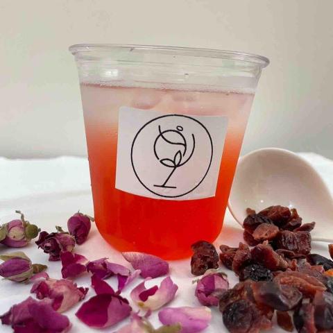 Kyu Tea -酒裡茶香 - 琴酒/玫瑰綠茶/玫瑰天竺葵/蔓越莓