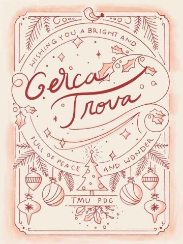 V illustration - 聖誕賀卡