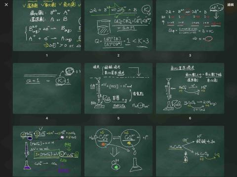 孟昭安 - 遠端上課留下的板書