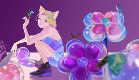 王小姐 - 插畫風格