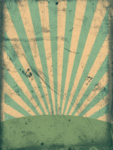 路 - 復古風海報示意圖