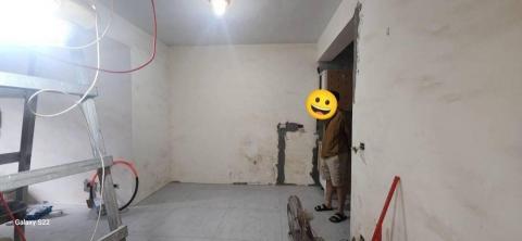 秝研油漆 防水工程 - 新竹市東山街10號，全室一道批土+局部批土研磨+虹牌（百合白）施工前