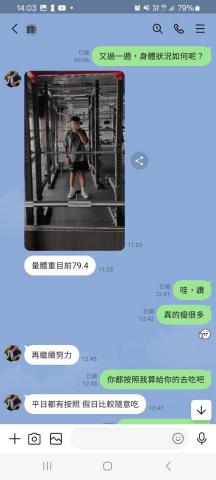 Kimi - 學員依照客製化飲食及運動建議，已有成效，目前持續努力中