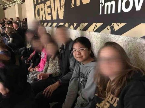 楊家妮 - 高中時的聖誕假期和住家一起去印第安納州看籃球賽