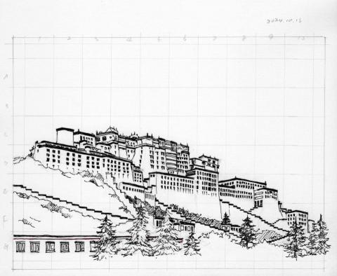carrie0416 - The Potala Palace 中性筆32開