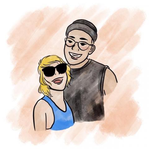 糊塗小比 - 上色情侶圖