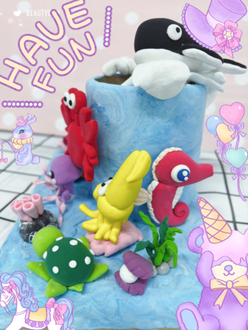 熊大藝術2 - 黏土-海底世界