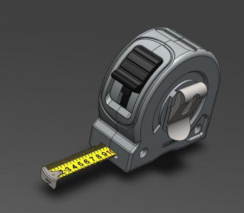 Sigma-Tek Studio/希格瑪設計+技術+製造承作 - 卷尺結構設計 (3D 建模)