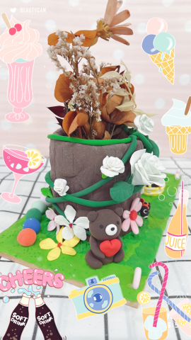 熊大藝術 - 黏土-夢幻花園