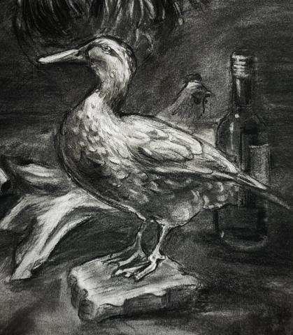 雞腿 - 素描作品