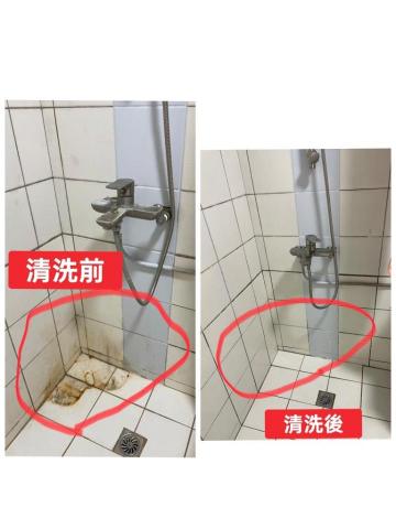 新易來精緻美學清潔團隊 - 浴室嚴重水垢清洗前後