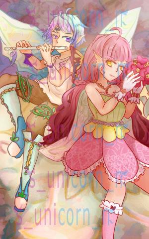 s_unicorn_n  - 雙人插畫