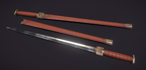 陳少啟 - 漢劍 ( 建模 + 貼圖 )