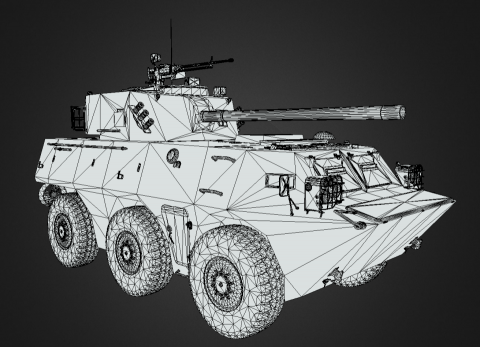 陳少啟 - PLL05 自行榴彈砲車 ( 線圖 )