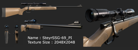 陳少啟 - 狙擊步槍(建模+貼圖)