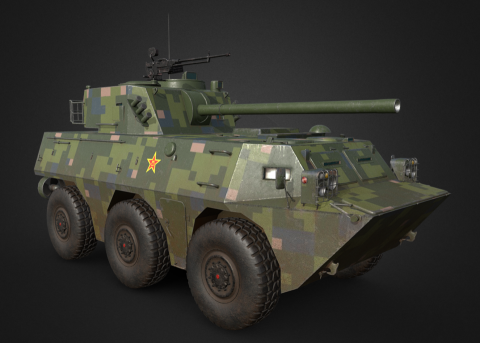 陳少啟 - PLL05 自行榴彈砲車 ( 建模+貼圖 )