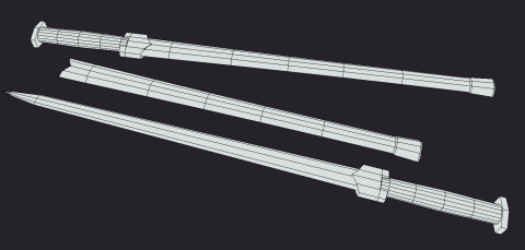 陳少啟 - 漢劍 ( 低模線圖 )