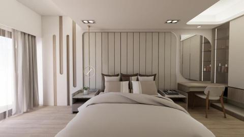 灜鴻企業社-室內設計代繪 - 樣品房主臥室1