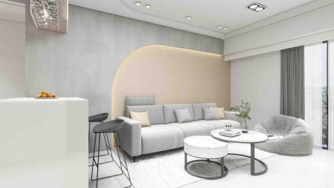 沐玥室內裝修 - 老屋翻修 造型沙發背牆 成品圖