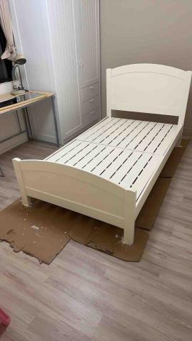 上尚油漆 - 床組上漆百合白