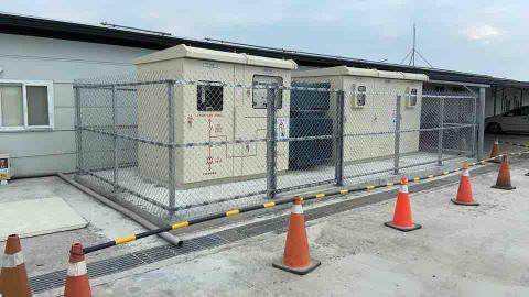 菘賀工程 - 變電箱菱形網圍籬