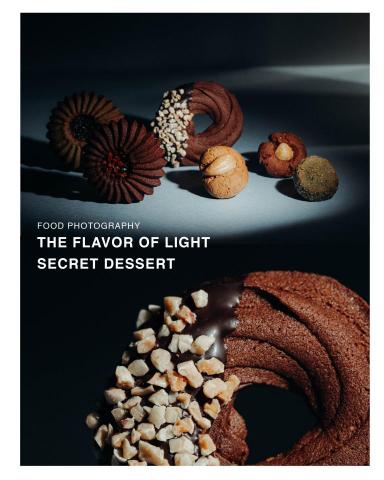 序白設計 - THE FLAVOR OF LIGHT 食物攝影

為婚禮禮盒進行食物攝影，故事構想是透過戲劇性的光影打造舞台效果，THE FLAVOR OF LIGHT將甜點轉化為相互交織的藝術作品，替婚禮禮盒帶來夢幻的想像。隨著光影的變化，呈現出婚禮甜點精緻的質感和細節。彷彿每一口甜點都是味覺的盛宴，結合了濃郁的巧克力、酥脆的堅果和甜美的祝福，帶來難忘的風味體驗。