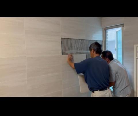 菜根湯圓   - 貼磚開始序列-民權東路六段,長虹建設社區梯廳 菜根湯圓   - 貼磚開始序列-民權東路六段,長虹建設社區梯廳