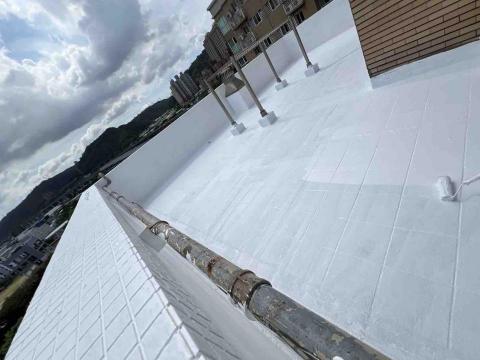 鋐展工程行 - 表層防水施工：水性抗UV面塗層
