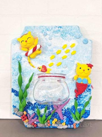 莉莉安Lilian - 潛水游泳的貓咪～Lilian 老師作品