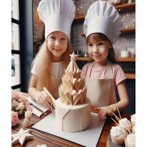 訊亞企業 - AI 生成，文生圖，摺紙圖案。