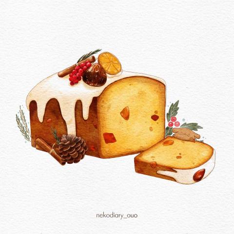 鄭宇伶/Zhonglu - 水彩甜點插畫