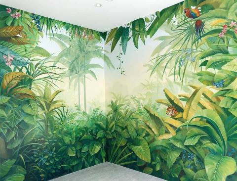 Selphie Jhuang個人工作室 - 台北醫美診所　玄關壁畫