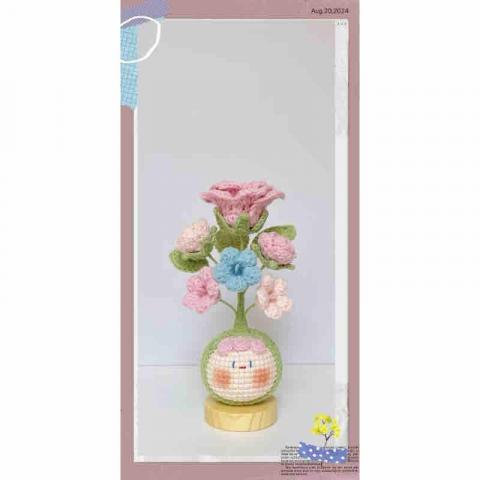 蔡承芸 - 原本單純是4股毛線？以鉤針跟圖解就能做成這樣了！