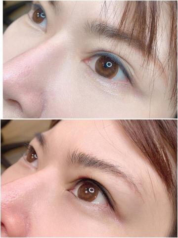 首爾美睫紋繡 - 魅惑眼線(加粗+拉眼尾)
上圖:改藍灰眼線
下圖:操作完即拍