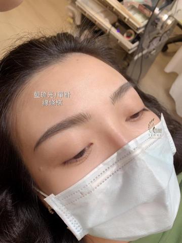 首爾美睫紋繡 - 飄眉一個月後 留色狀況
