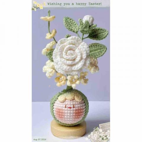 蔡承芸 - 原本單純是4股毛線？以鉤針跟圖解就能做成這樣了！