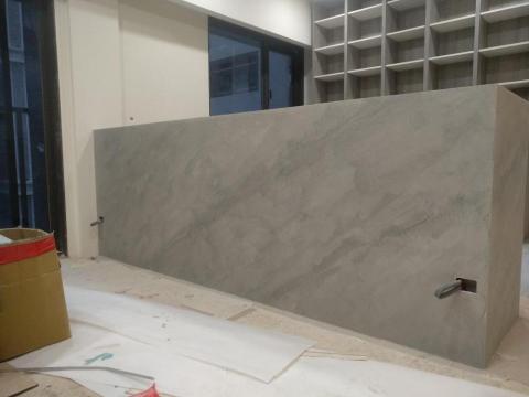 趙子銨 - 灰泥半屏風