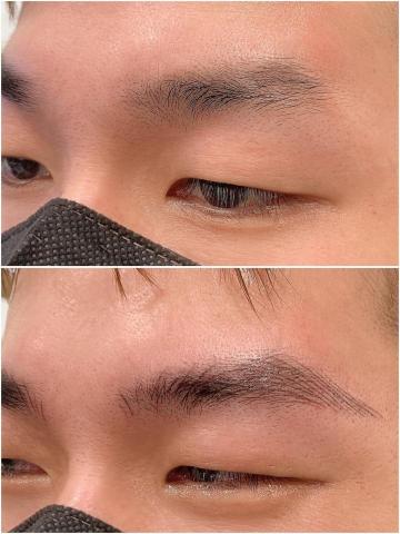 首爾美睫紋繡 - 男生飄眉
上圖:操作前
下圖:操作後即拍