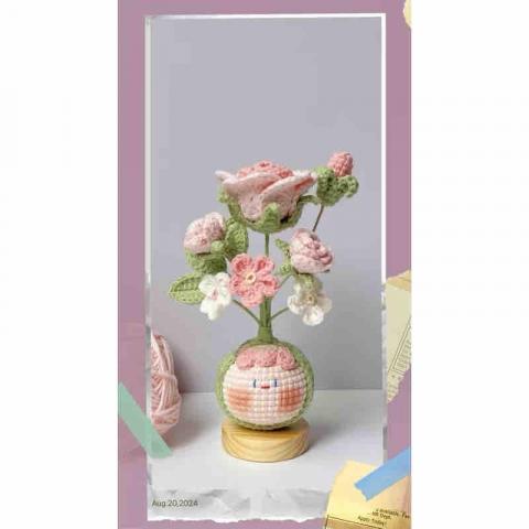 蔡承芸 - 原本單純是4股毛線？以鉤針跟圖解就能做成這樣了！