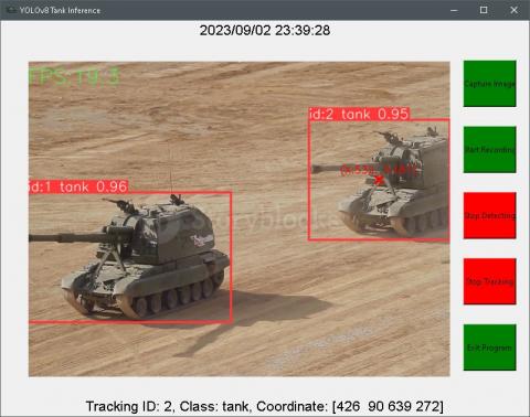 Kenny Chen - 透過YOLOv8 Object Detection 及Tracking使用，搭配Tkinter製作UI。