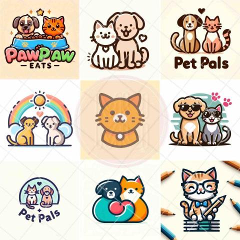 莯棉工作室 - 可愛寵物風格Logo